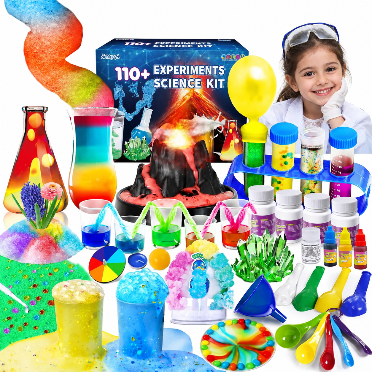 Kit científico infantil con más de 110 experimentos