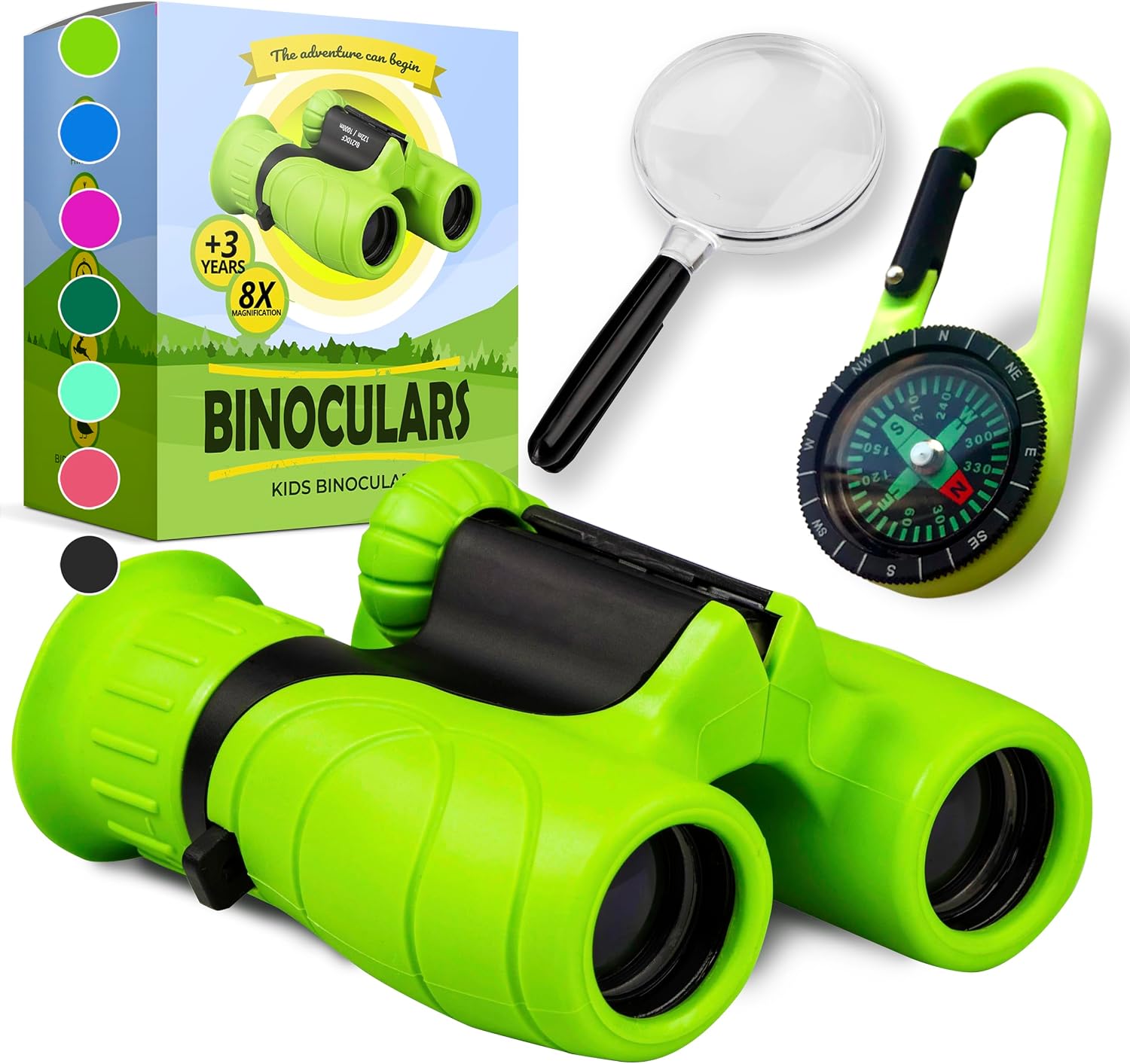 Prismáticos infantiles Promora 8x21 con lupa y brújula